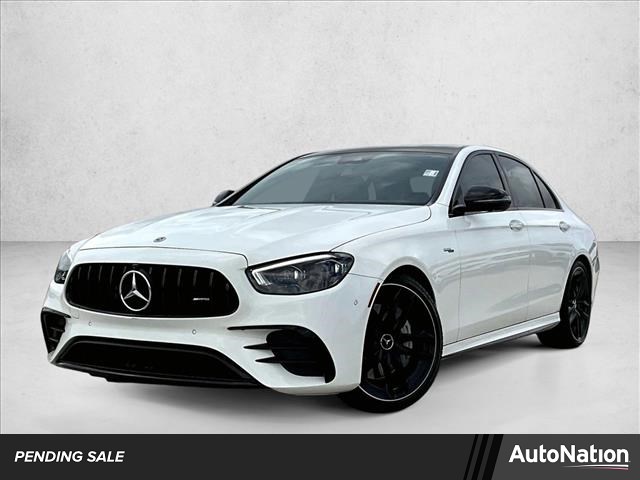 Polar White 2022 Mercedes-Benz E-Class AMG E 53 Sedan 4MATIC Sedan All-Wheel Drive Automatic
