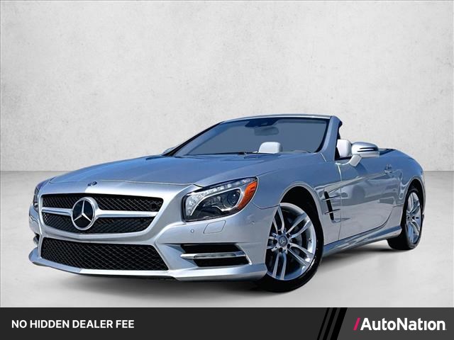 Silver 2016 Mercedes-Benz SL-Class Convertible Rear-Wheel Drive Automatic