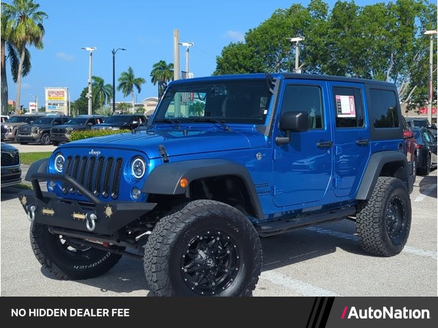Hydro Blue Pearlcoat 2016 Jeep Wrangler SUV / Crossover Four-Wheel Drive 5-Speed Automatic