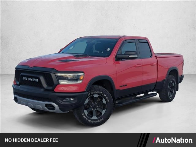 Flame Red Clearcoat 2019 RAM 1500 Pickup Truck Four-Wheel Drive 8-Speed Automatic