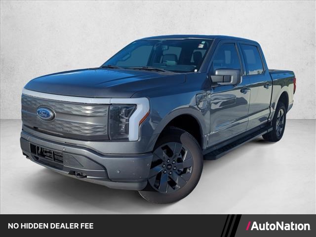 Carbonized Gray Metallic 2023 Ford F-150 Lightning Pickup Truck All-Wheel Drive 1-Speed Automatic