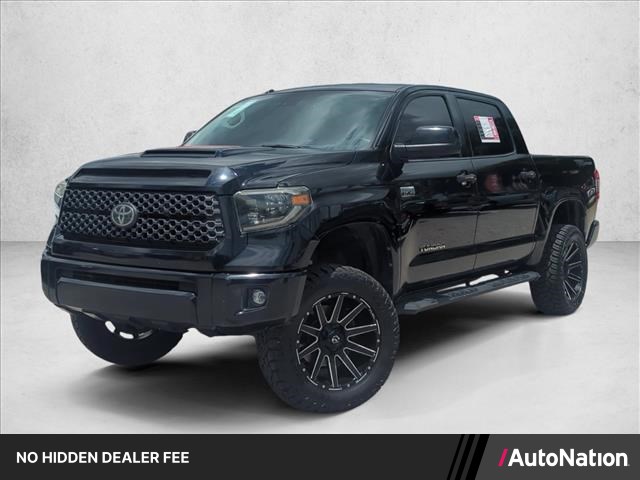Midnight Black Metallic 2019 Toyota Tundra SR5 CrewMax 5.7L Pickup Truck 4X2 Automatic