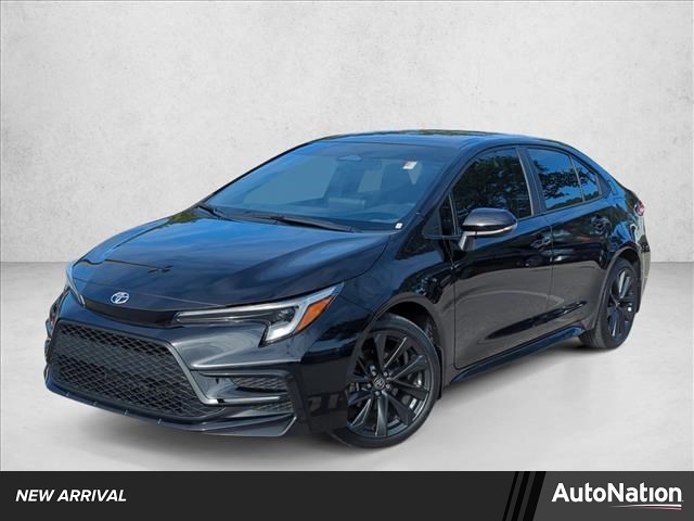 Midnight Black Met 2025 Toyota Corolla SE FWD Sedan Front-Wheel Drive Continuously Variable Transmission