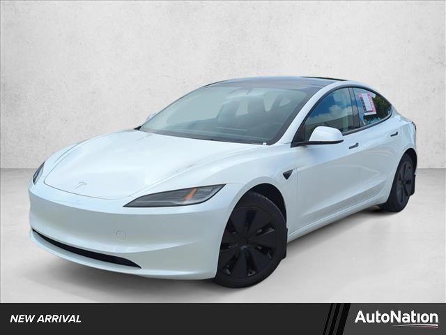 White 2024 Tesla Model 3 Long Range AWD Sedan All-Wheel Drive Automatic