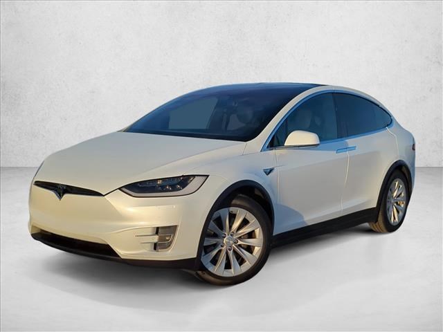 Pearl White Multi-Coat 2018 Tesla Model X 100D AWD SUV / Crossover All-Wheel Drive Automatic