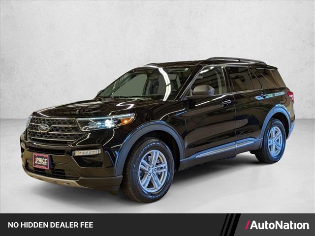 Agate Black Metallic 2021 Ford Explorer XLT AWD SUV / Crossover All-Wheel Drive Automatic