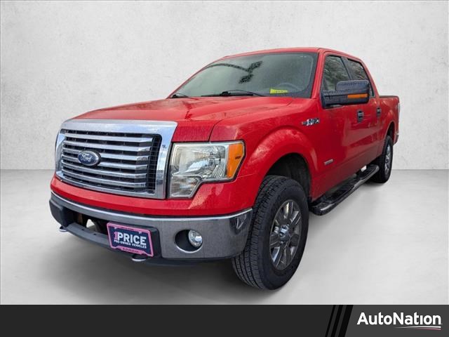 Race Red 2011 Ford F-150 XLT SuperCrew 4WD Pickup Truck Four-Wheel Drive 6-Speed Automatic