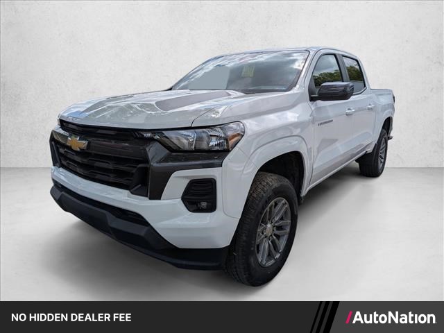 Summit White 2023 Chevrolet Colorado LT Crew Cab 4WD Pickup Truck Four-Wheel Drive 8-Speed Automatic