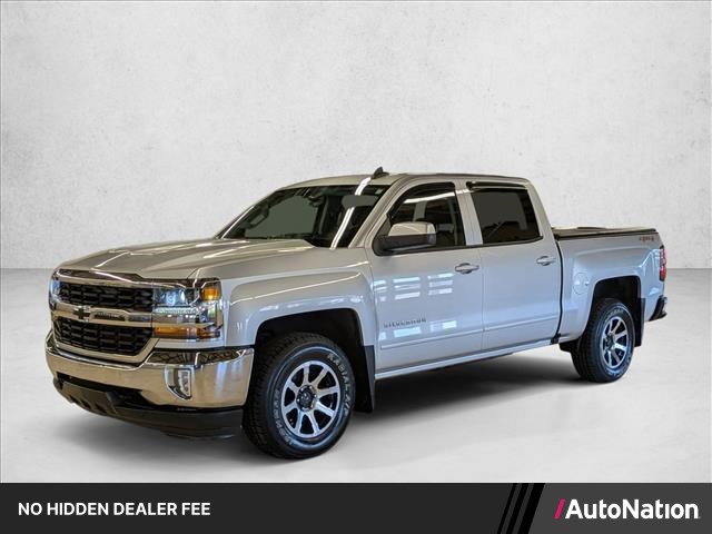 Silver Ice Metallic 2016 Chevrolet Silverado 1500 LT Crew Cab 4WD Pickup Truck Four-Wheel Drive 6-Speed Automatic