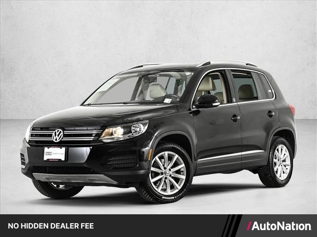 Deep Black Pearl 2017 Volkswagen Tiguan SUV / Crossover All-Wheel Drive 6-Speed Automatic