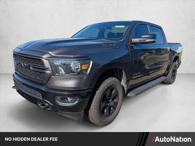 Gray (Granite Crystal Metallic Clearcoat) 2022 RAM 1500 Big Horn Crew Cab 4WD Pickup Truck Four-Wheel Drive 8-Speed Automatic