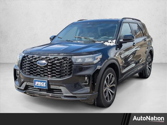 Agate Black Metallic 2025 Ford Explorer ST-Line AWD SUV / Crossover All-Wheel Drive Automatic