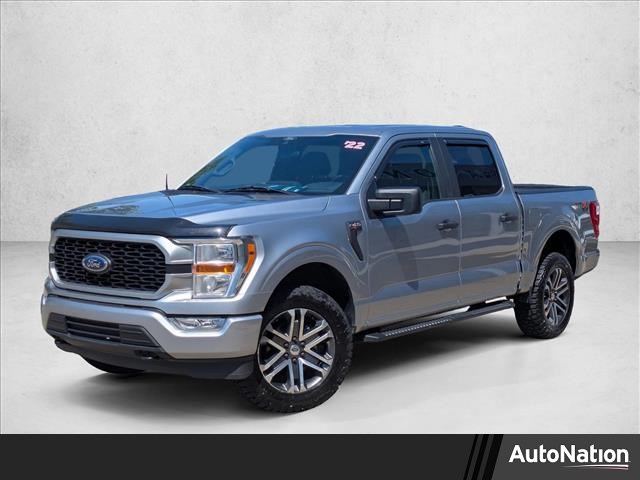Iconic Silver Metallic 2022 Ford F-150 XL SuperCrew 4WD Pickup Truck Four-Wheel Drive Automatic