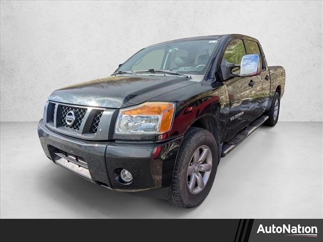 Gray (Magnetic Black) 2015 Nissan Titan S Crew Cab 4WD Pickup Truck Four-Wheel Drive Automatic