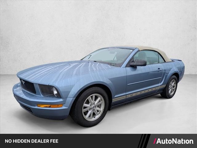Vista Blue Metallic 2007 Ford Mustang V6 Deluxe Convertible RWD Convertible Rear-Wheel Drive 5-Speed Automatic