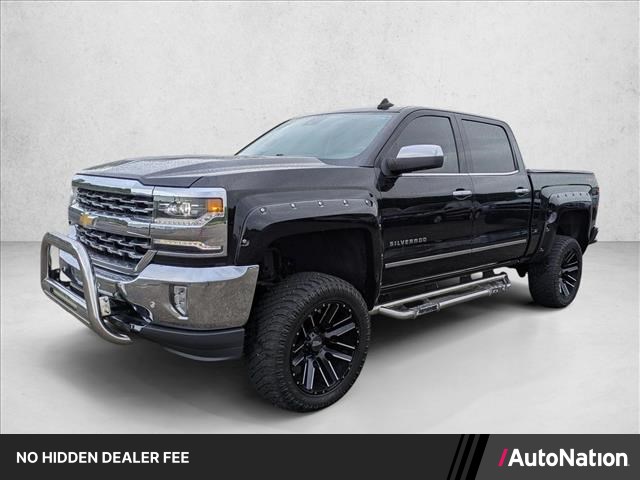 Black 2018 Chevrolet Silverado 1500 LTZ Crew Cab 4WD Pickup Truck Four-Wheel Drive 6-Speed Automatic