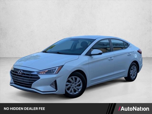Quartz White Pearl 2019 Hyundai Elantra Sedan Front-Wheel Drive Automatic