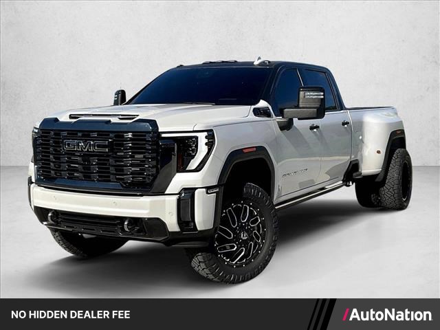 White Frost Tricoat 2024 GMC Sierra 3500HD Pickup Truck Four-Wheel Drive Automatic