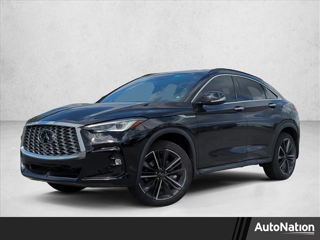 Black Obsidian 2023 INFINITI QX55 Luxe AWD SUV / Crossover All-Wheel Drive Automatic