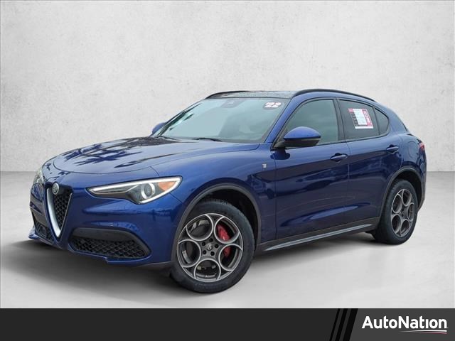 Anodized Blue Metallic 2022 Alfa Romeo Stelvio Ti AWD SUV / Crossover All-Wheel Drive 8-Speed Automatic