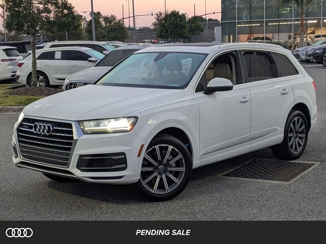 Glacier White Metallic 2019 Audi Q7 45 TFSI quattro Premium Plus SUV / Crossover All-Wheel Drive Automatic