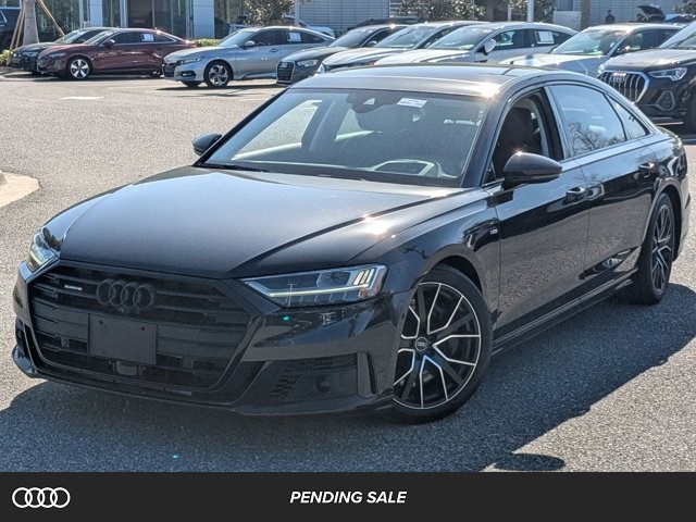 Moonlight Blue Metallic 2021 Audi A8 L quattro 60 TFSI Sedan All-Wheel Drive Automatic