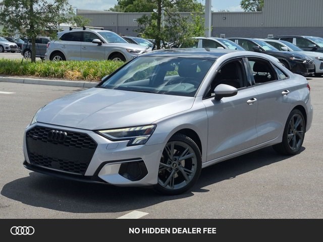 Florett Silver Metallic 2024 Audi A3 40 TFSI quattro Premium AWD Sedan All-Wheel Drive Automatic