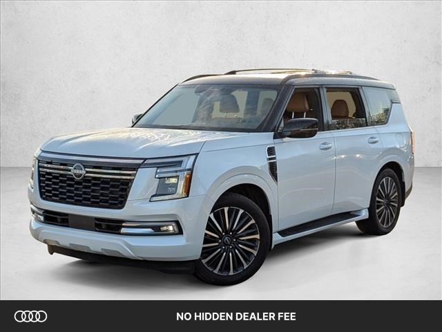 Everest White Pearl Tricoat/Super Black 2025 Nissan Armada Platinum Reserve RWD SUV / Crossover 4X2 Automatic
