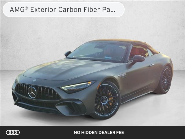 Gray (Manufaktur Monza Grey Magno) 2022 Mercedes-Benz SL-Class Convertible All-Wheel Drive Automatic