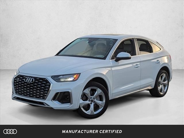 Glacier White Metallic 2023 Audi Q5 Sportback quattro Premium S Line 45 TFSI AWD Sedan All-Wheel Drive Automatic