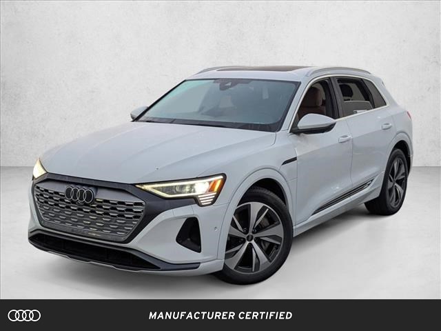 White 2024 Audi Q8 e-tron quattro Premium Plus AWD SUV / Crossover All-Wheel Drive 1-Speed Automatic