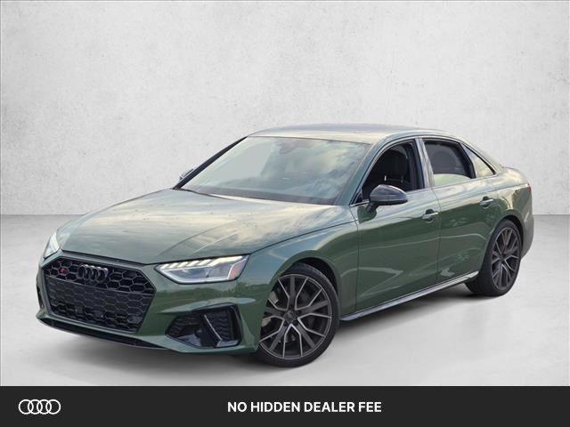 District Green Metallic 2024 Audi S4 Sedan All-Wheel Drive Automatic