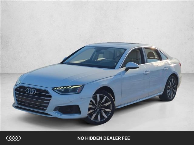 Glacier White Metallic 2023 Audi A4 Sedan All-Wheel Drive Automatic