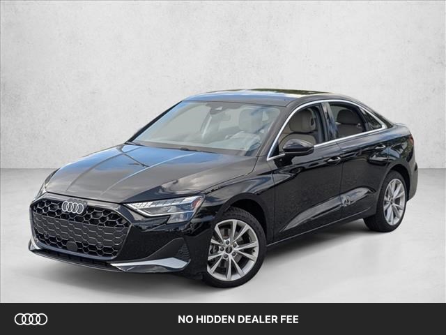 Mythos Black Metallic 2025 Audi A3 Sedan All-Wheel Drive Automatic