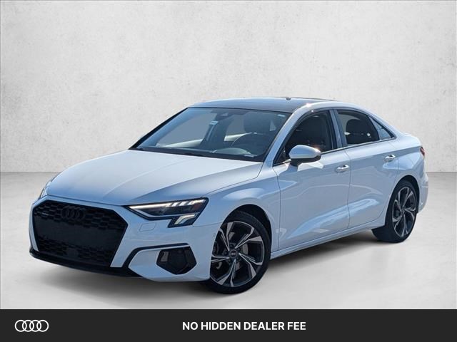 Ibis White 2023 Audi A3 40 TFSI quattro Premium Plus AWD Sedan All-Wheel Drive Automatic