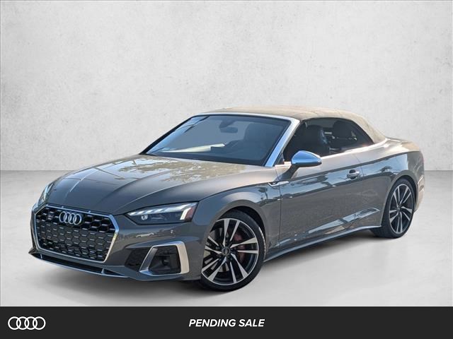 Chronos Gray Metallic/Black Roof 2024 Audi S5 3.0T quattro Premium Plus Cabriolet AWD Convertible All-Wheel Drive Automatic