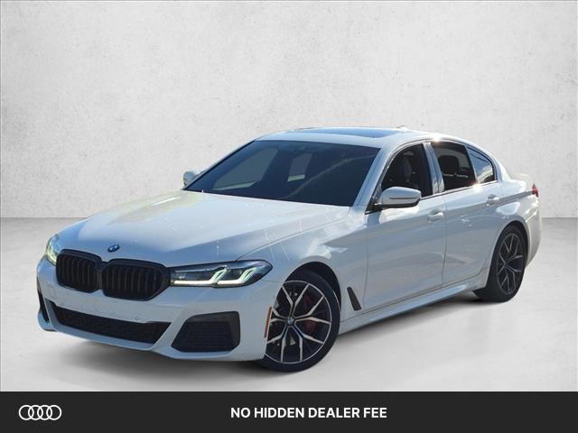 Alpine White 2021 BMW 5 Series Sedan All-Wheel Drive Automatic