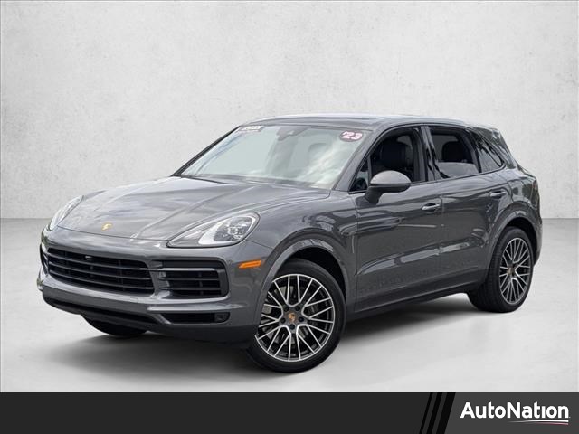 Gray 2023 Porsche Cayenne Platinum Edition AWD SUV / Crossover All-Wheel Drive Automatic