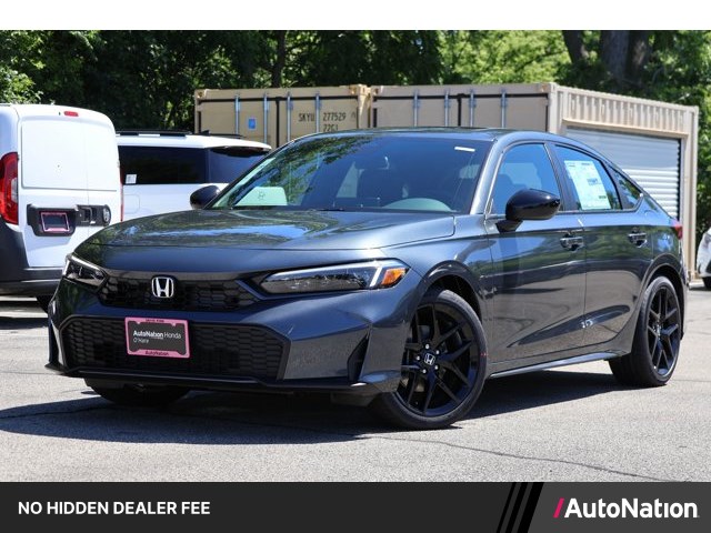 Meteorite Gray Metallic 2026 Honda Civic Hybrid Sport Hatchback FWD Hatchback Front-Wheel Drive Continuously Variable Transmission