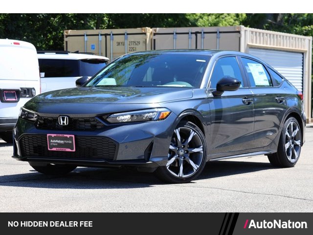 Meteorite Gray Metallic 2026 Honda Civic Hybrid Sport Touring Hatchback FWD Hatchback Front-Wheel Drive Continuously Variable Transmission