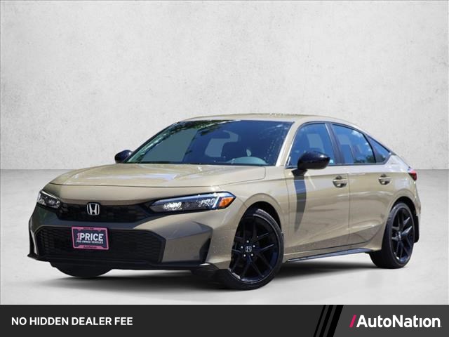Sand Dune Pearl [T 2026 Honda Civic Hatchback Sport FWD Hatchback Front-Wheel Drive Continuously Variable Transmission