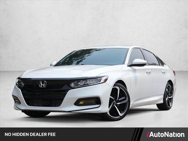 Platinum White Pearl 2018 Honda Accord Sedan Front-Wheel Drive Automatic