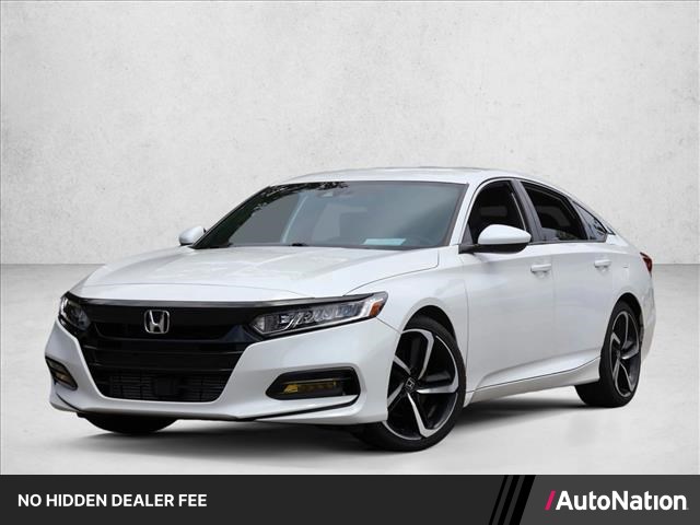 Platinum White Pearl 2018 Honda Accord Sedan Front-Wheel Drive Automatic