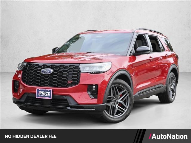 Rapid Red Metallic Tinted Clearcoat 2025 Ford Explorer SUV / Crossover All-Wheel Drive Automatic