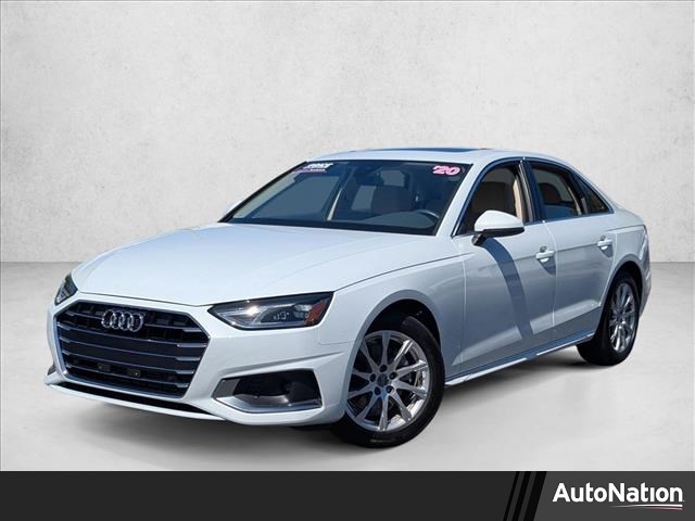 Ibis White 2020 Audi A4 40 TFSI Premium FWD Sedan Front-Wheel Drive Automatic