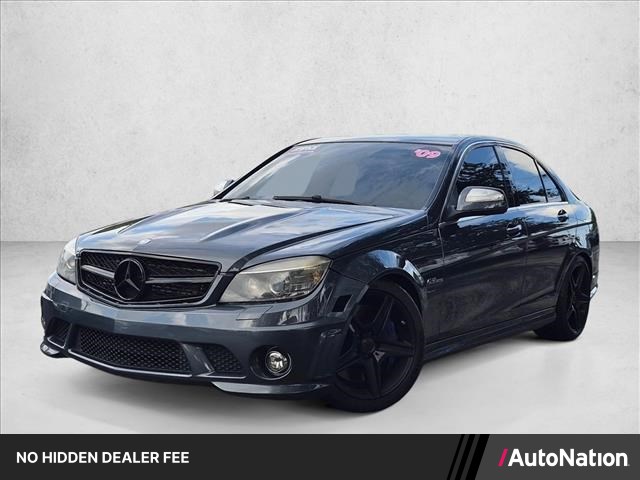 Gray 2009 Mercedes-Benz C-Class Sedan Rear-Wheel Drive Automatic
