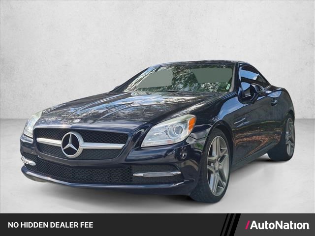 Blue 2015 Mercedes-Benz SLK Convertible Rear-Wheel Drive Automatic