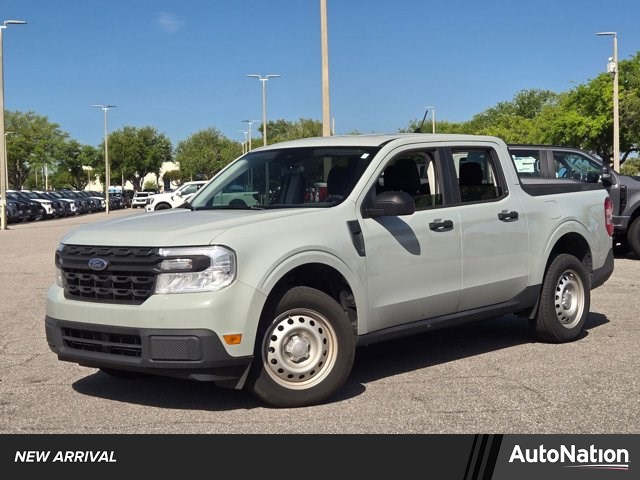 Cactus Gray 2024 Ford Maverick XL SuperCrew FWD Pickup Truck Front-Wheel Drive Continuously Variable Transmission
