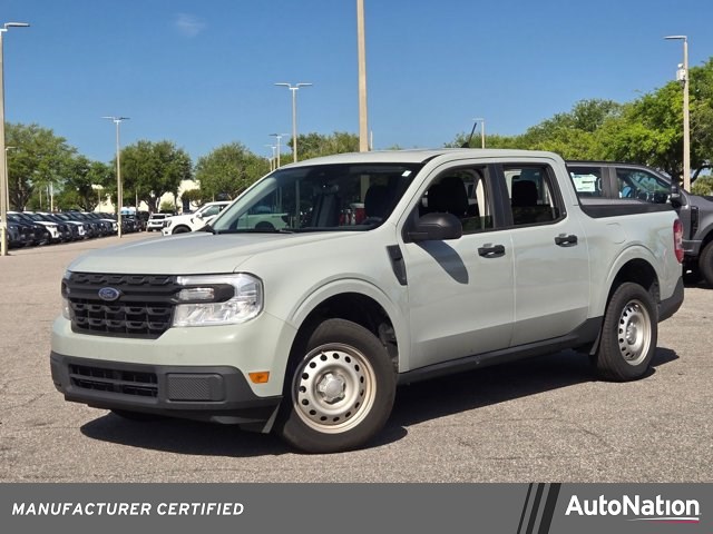 Cactus Gray 2024 Ford Maverick XL SuperCrew FWD Pickup Truck Front-Wheel Drive Continuously Variable Transmission