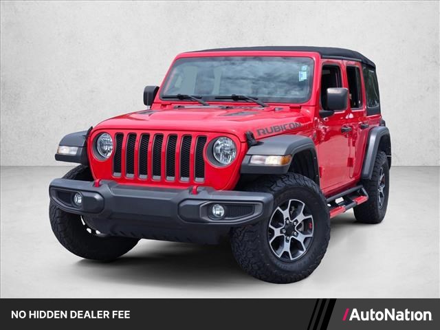 Firecracker Red Clearcoat 2021 Jeep Wrangler Unlimited Rubicon 4WD SUV / Crossover Four-Wheel Drive 8-Speed Automatic